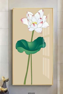 File in trần File tranh hiện đại pha lê gương KF82209 (bản gốc) hoa văn