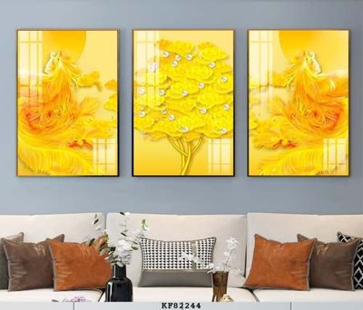 File PSD File tranh hiện đại pha lê gương KF82244 (bản gốc) cho nhà in