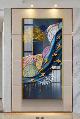 File tranh gốc File tranh hiện đại pha lê gương KF82251 (bản đẹp) độc quyền