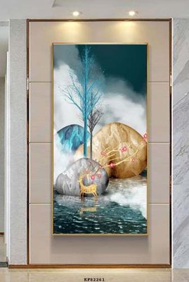 File tranh File tranh hiện đại pha lê gương KF82261 (gốc) chủ đề trẻ em