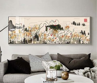 File in trần File tranh hiện đại pha lê gương KF82365 (file gốc) phong thủy