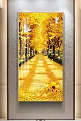 Ảnh gốc file in lụa File tranh hiện đại pha lê gương KF82518 chi tiết