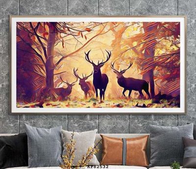 File PSD File tranh hiện đại pha lê gương KF82532 (gốc) cho in quảng cáo