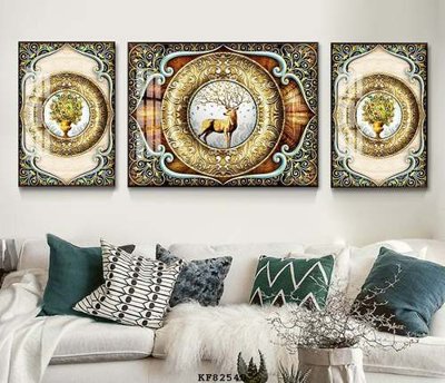 Tải file File tranh hiện đại pha lê gương KF82540 (PSD) cho in ấn quảng cáo