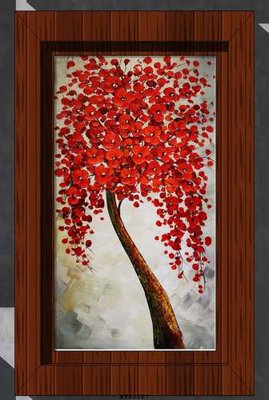 Download file gốc File tranh hiện đại pha lê gương KF82607 (in lụa) tranh 3D