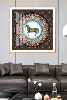 File in trần File tranh hiện đại pha lê gương KF82613 (bản gốc) bầu trời