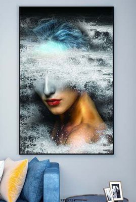 Download file ảnh gốc File tranh hiện đại pha lê gương KF82724 để in ấn