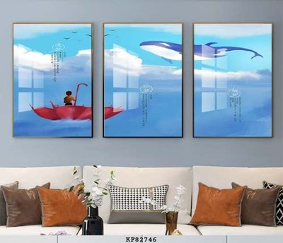 File tranh gốc File tranh hiện đại pha lê gương KF82746 (bản quyền) Filetranh.com