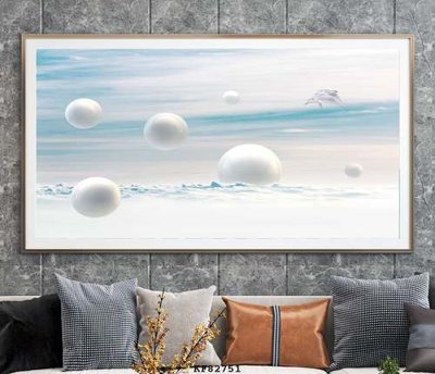 Tải file File tranh hiện đại pha lê gương KF82751 (gốc) chủ đề hoa sen