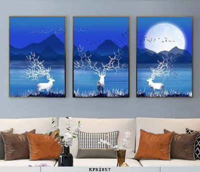 File gốc File tranh hiện đại pha lê gương KF82857 (in 3D) cho trang trí