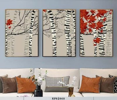 Download file gốc File tranh hiện đại pha lê gương KF82860 (in lụa) tranh 3D