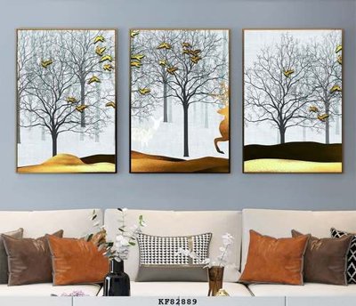 File in trần File tranh hiện đại pha lê gương KF82889 (bản gốc) 5D