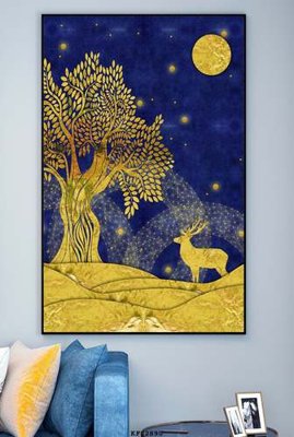 Ảnh mô tả file gốc in mica File tranh hiện đại pha lê gương KF82890