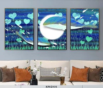 Chi tiết file ảnh File tranh hiện đại pha lê gương KF82935 sắc nét