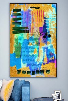 File tranh gốc File tranh hiện đại pha lê gương KF82954 (bản quyền) độc đáo