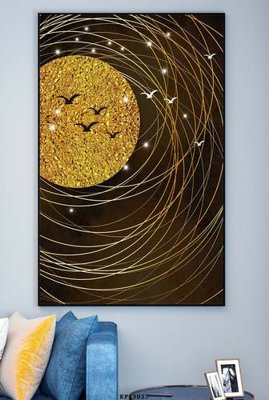 File in trần File tranh hiện đại pha lê gương KF83027 (bản gốc) trời sao