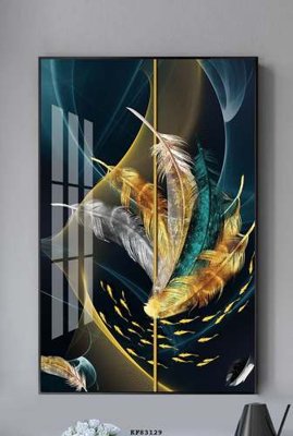 Download file gốc File tranh hiện đại pha lê gương KF83129 (in lụa) cao cấp