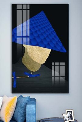 File in trần File tranh hiện đại pha lê gương KF83153 (bản gốc) phong cảnh