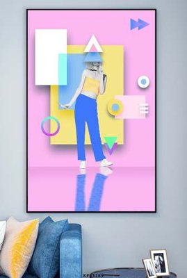 File gốc File tranh hiện đại pha lê gương KF83189 (in lụa) cao cấp