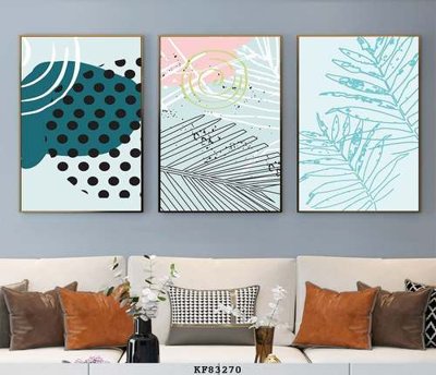 File tranh File tranh hiện đại pha lê gương KF83270 (bản gốc) treo phòng ăn