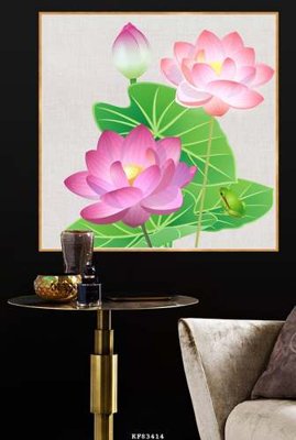 File tranh File tranh hiện đại pha lê gương KF83414 (gốc) chủ đề thiên nhiên