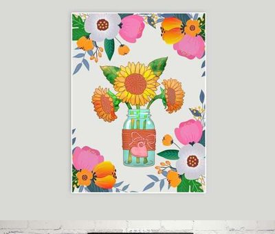 Cung cấp file tranh gốc File tranh hiện đại pha lê gương KF83451 độc quyền