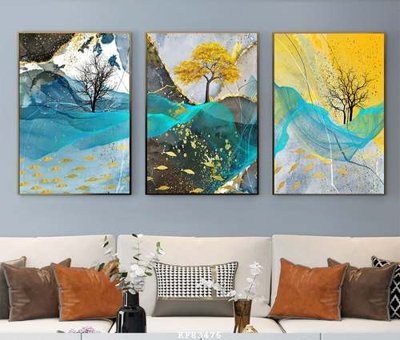 File PSD File tranh hiện đại pha lê gương KF83476 (bản gốc) cho nhà in