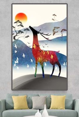 File PSD in ấn File tranh hiện đại pha lê gương KF83511 (chất lượng cao)