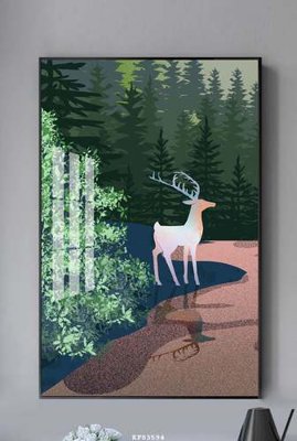 Tải file PSD File tranh hiện đại pha lê gương KF83594 (nguyên layer) để in