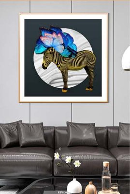 File gốc File tranh hiện đại pha lê gương KF83601 (in mica) làm bảng hiệu