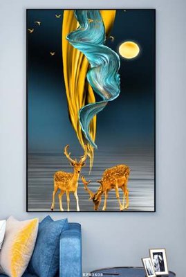 File ảnh File tranh hiện đại pha lê gương KF83608 (gốc) in standee