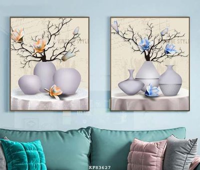 File in trần File tranh hiện đại pha lê gương KF83627 (file gốc) xuyên sáng