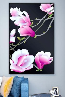 Ảnh gốc File tranh hiện đại pha lê gương KF83629 (độ nét cao) in tráng gương