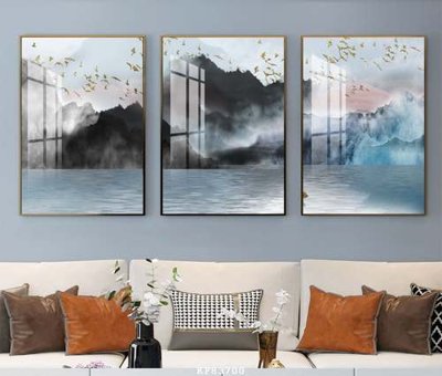 File in ấn File tranh hiện đại pha lê gương KF83700 (bản gốc) chất lượng cao