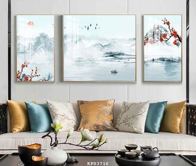 File gốc File tranh hiện đại pha lê gương KF83716 (trang trí) phòng ngủ