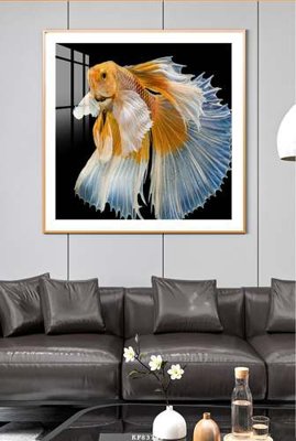 Download file gốc File tranh hiện đại pha lê gương KF83745 (in lụa) tranh 3D