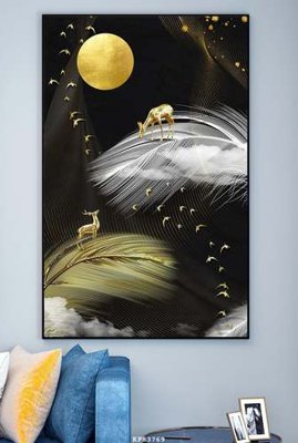 File tranh File tranh hiện đại pha lê gương KF83769 (ảnh gốc) cho in ấn kỹ thuật số