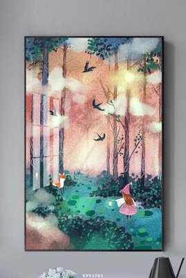 File PSD File tranh hiện đại pha lê gương KF83783 (bản gốc) dễ dàng edit