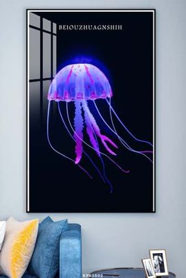 File tranh File tranh hiện đại pha lê gương KF83802 (bản gốc) treo quán cafe