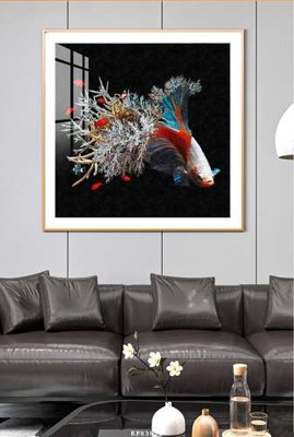 File in ấn cao cấp File tranh hiện đại pha lê gương KF83812 (file gốc)