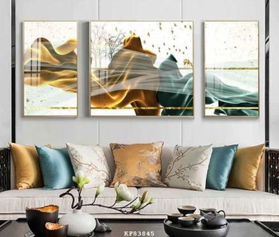 File gốc File tranh hiện đại pha lê gương KF83845 (in mica) làm bảng hiệu