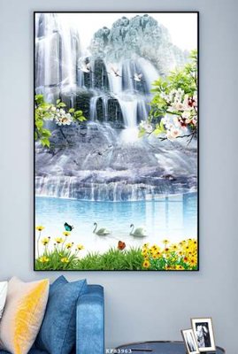 File PSD File tranh hiện đại pha lê gương KF83963 (gốc) cho designer