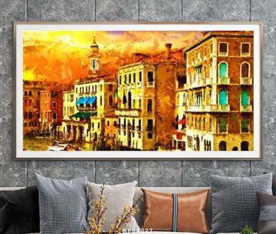 File in ấn File tranh hiện đại pha lê gương KF84027 (bản gốc) sắc nét