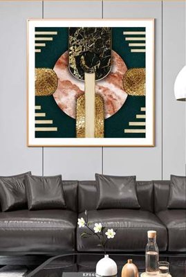 File in trần File tranh hiện đại pha lê gương KF84082 (bản gốc) phong cảnh