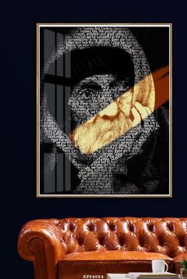 File tranh File tranh hiện đại pha lê gương KF84084 (ảnh gốc) in trần nhà