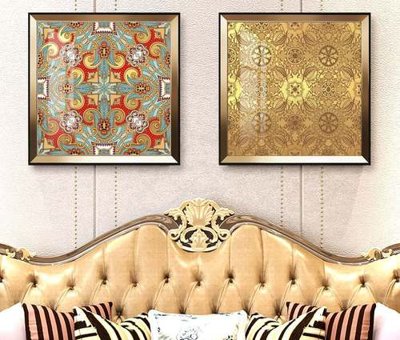 Download file File tranh hiện đại pha lê gương KF84150 (gốc) in mica đèn LED