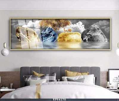 File in trần File tranh hiện đại pha lê gương KF84170 (bản gốc 3D) sống động