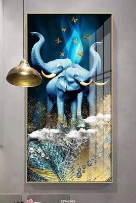 File gốc File tranh hiện đại pha lê gương KF84200 (chủ đề hiện đại) trang trí