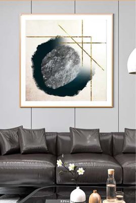 Tải file File tranh hiện đại pha lê gương KF84225 (gốc) chủ đề hoa sen