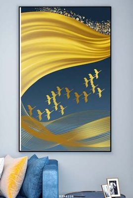 File tranh File tranh hiện đại pha lê gương KF84228 (bản gốc) in lụa 3D